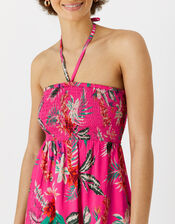Tropical Bandeau Dress in LENZING™ ECOVERO™, Pink (PINK), large