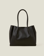 Soft Shoulder Bag, Black (BLACK), large