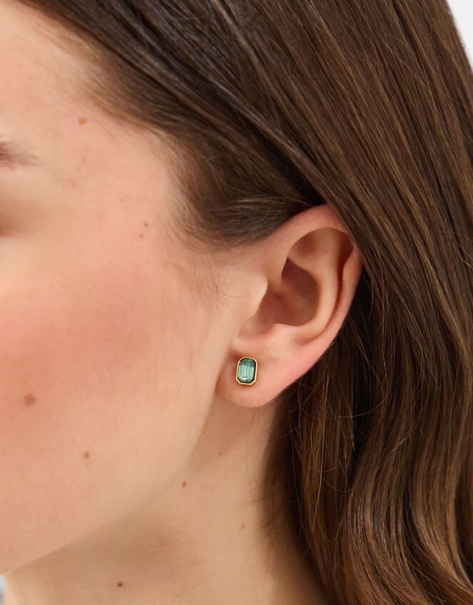 5-Pack Gemstone Stud Earrings, , large