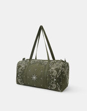 Quilted Paisley Weekend Bag, , large