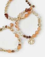 3-Pack Bead Stretch Bracelets, , large