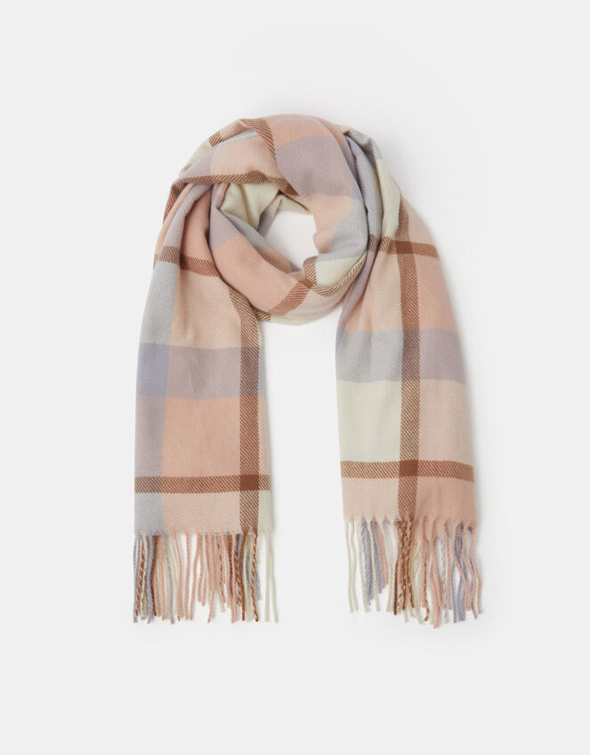 Check Print Blanket Scarf, , large