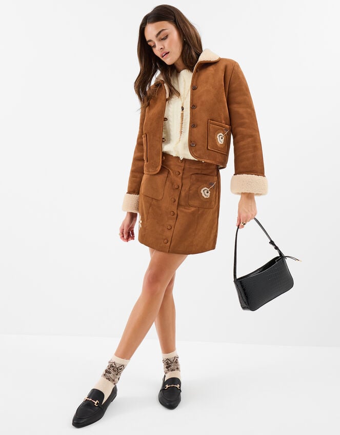 Fringe Cable Knit Jumper, Cream (CREAM), large