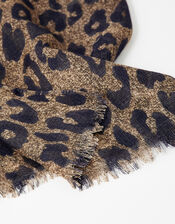 Luna Leopard Print Scarf , , large