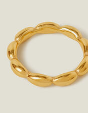 14ct Gold-Plated Stainless Steel Bubble Ring, Gold (GOLD), large