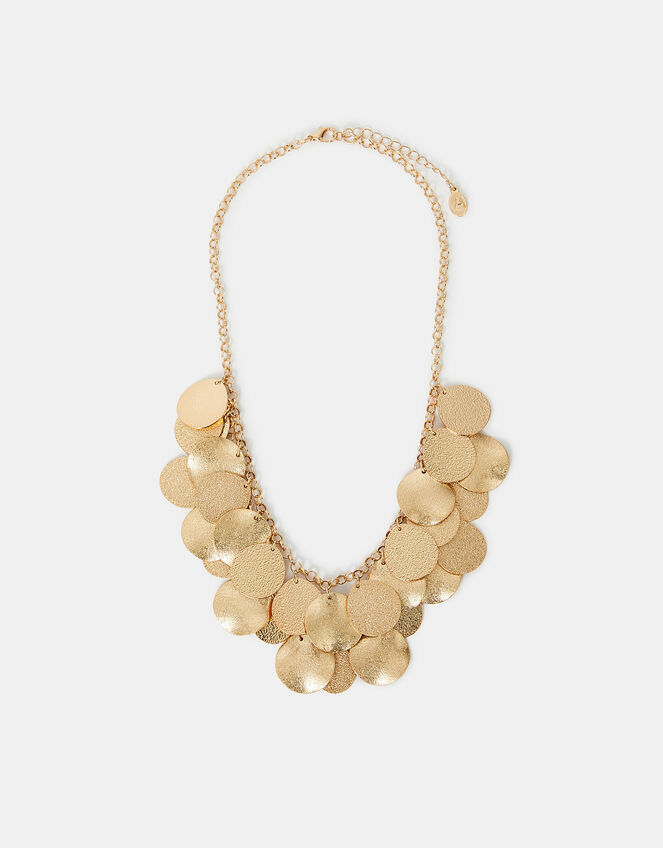 Layered Disc Necklace, , large