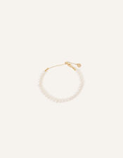 14ct Gold-Plated Pearl Slider Bracelet, , large