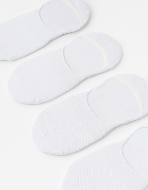 Super-Soft Bamboo Footsie Sock Multipack, White (WHITE), large