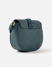 Shania Suedette Cross-Body Bag , Teal (TEAL), large