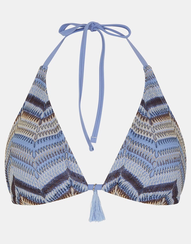 Crochet Triangle Bikini Top, Multi (MULTI), large