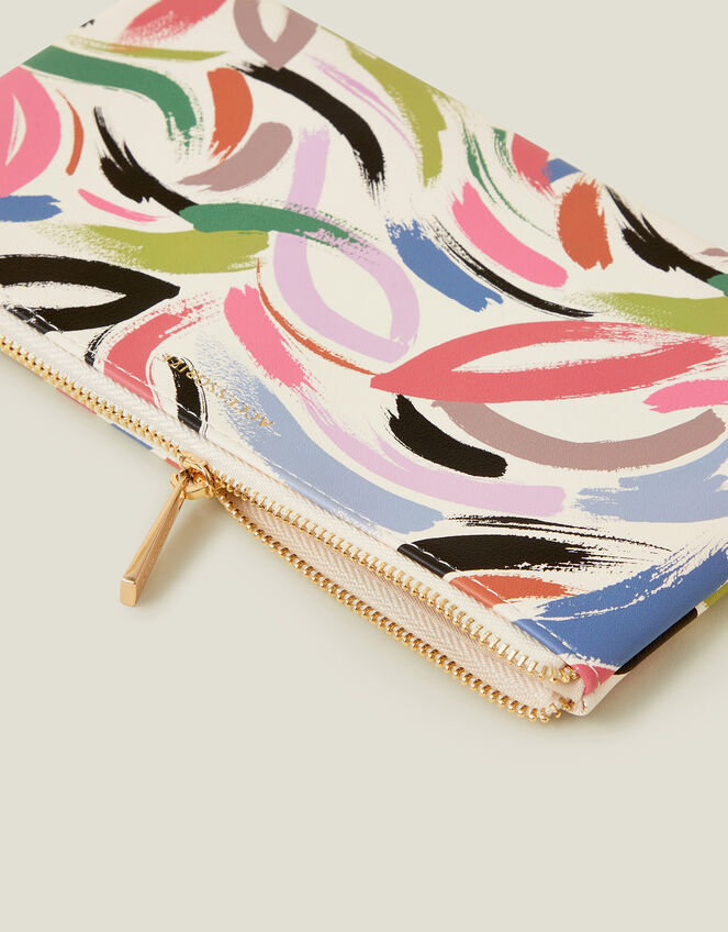 Abstract Brushstroke Print Pencil Case, , large