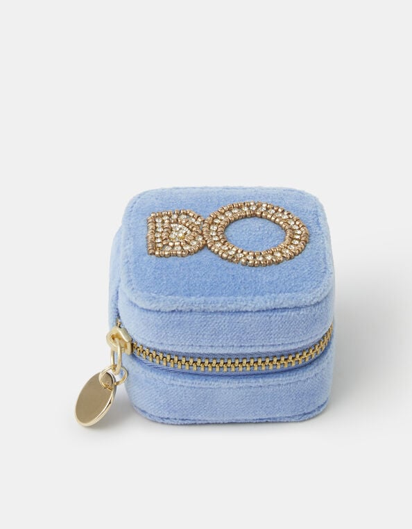 Engagement Ring Velvet Travel Jewellery Box, , large
