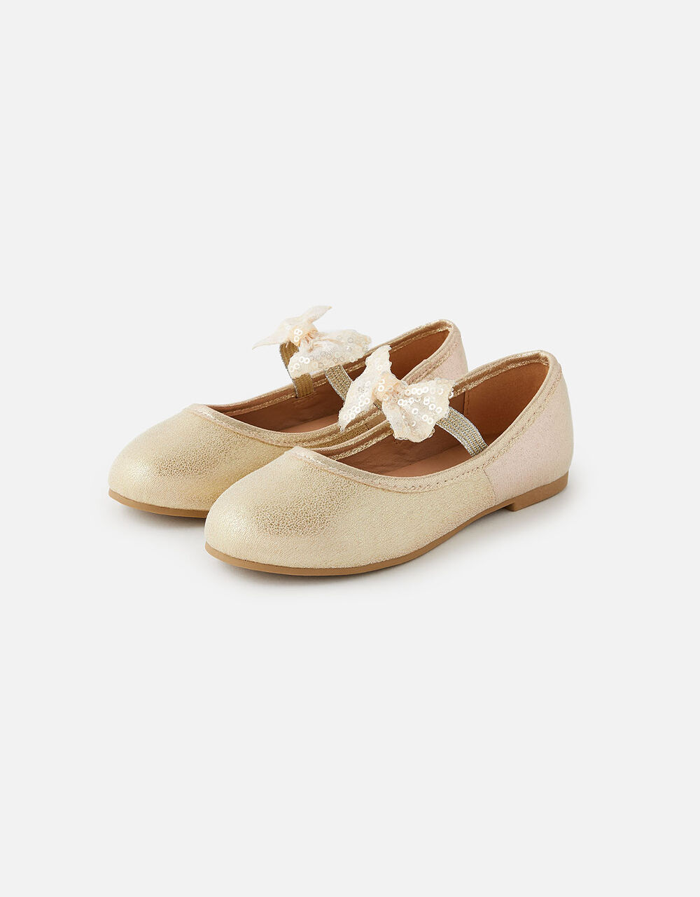 gold sequin ballet flats
