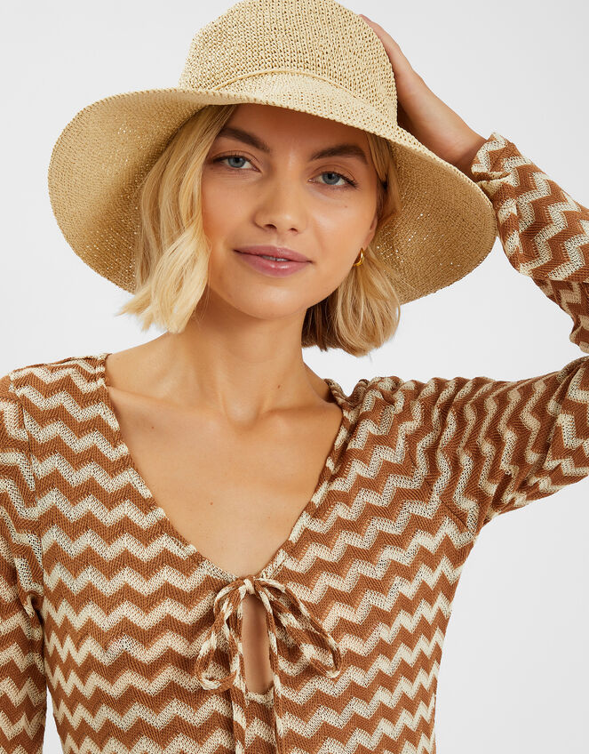 Straw Bucket Hat Natural, , large