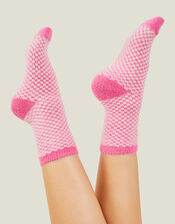 Checkerboard Cosy Socks, , large