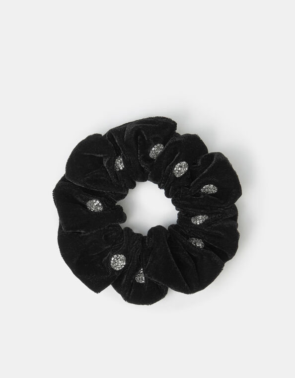 Velvet Polka Dot Scrunchie, , large