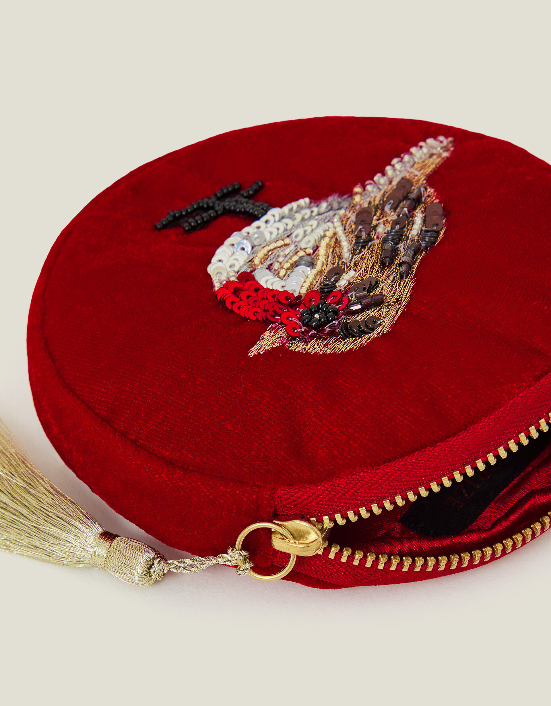 Round Robin Velvet Coin Purse Purses Cardholders Accessorize UK