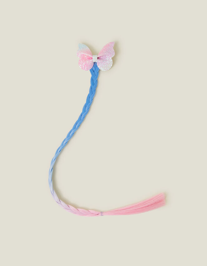 Girls Butterfly Faux Hair, , large