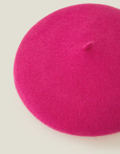 Wool Beret, Pink (PINK), large