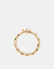 14ct Gold-Plated Paperclip Link Bracelet, , large