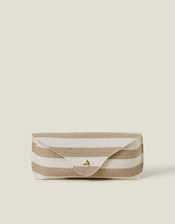 Stripe Structured Sunglasses Case, , large
