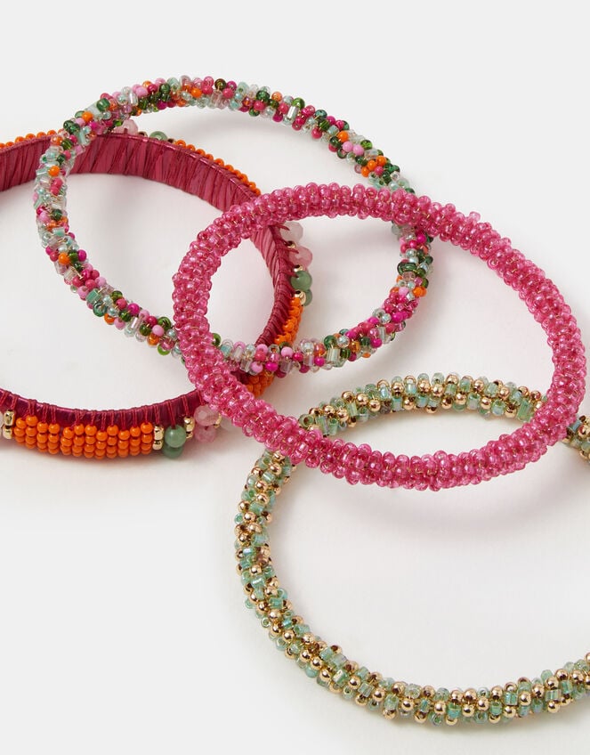 4-Pack Beaded Bangles, , large