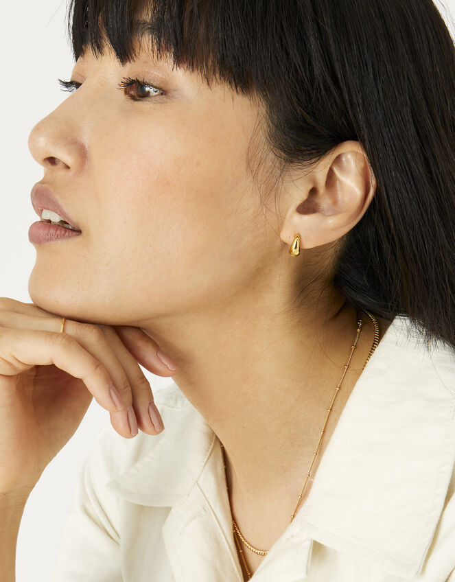Gold vermeil chunky hoops clearance