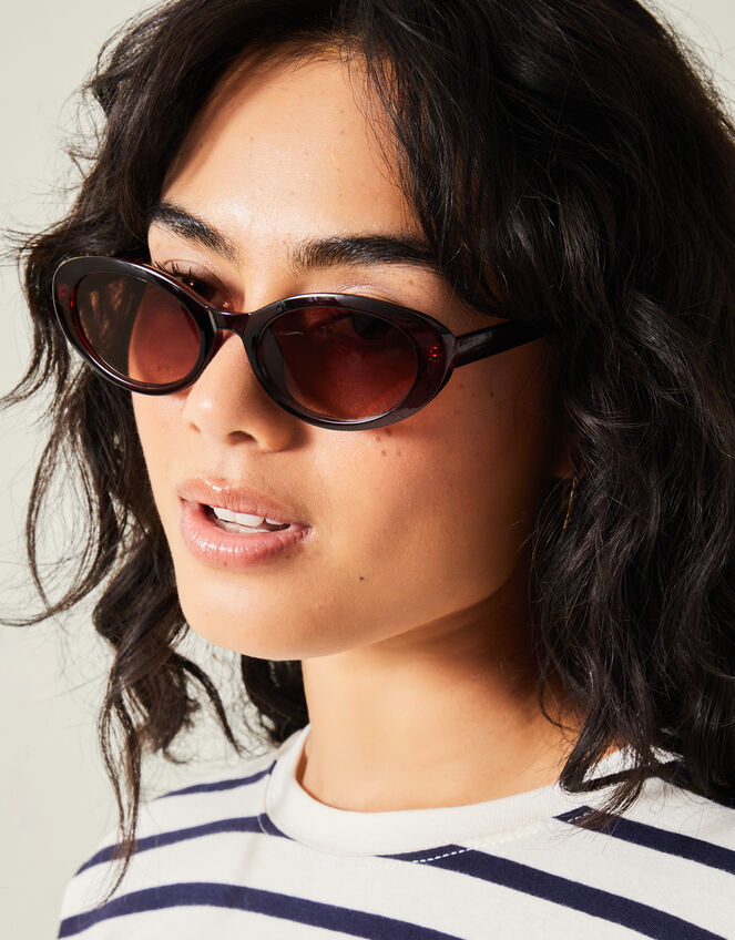 Oval Resin Sunglasses, , large