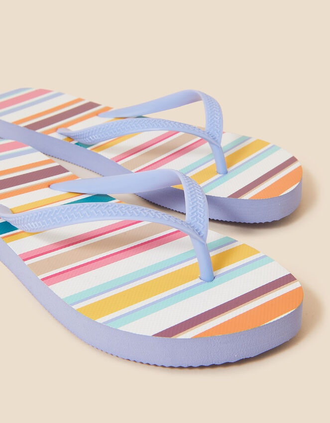 Stripe Flip Flops, Multi (BRIGHTS-MULTI), large
