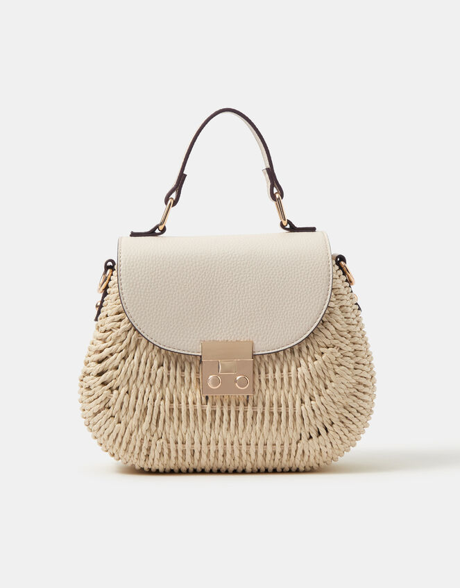 Raffia Handheld Bag, , large