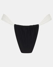 Mono Adjustable Bikini Bottoms, Black (BLACK WHITE), large