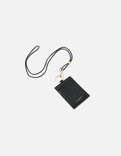 Card Holder Lanyard, Black (BLACK), large