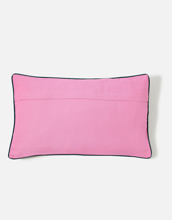 Multi Stripe Embroidered Rectangle Cushion Cover, , large