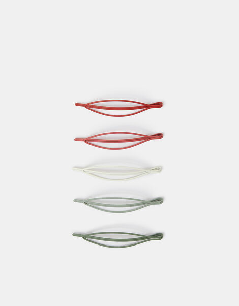 5-Pack Oval Hair Slides, , large