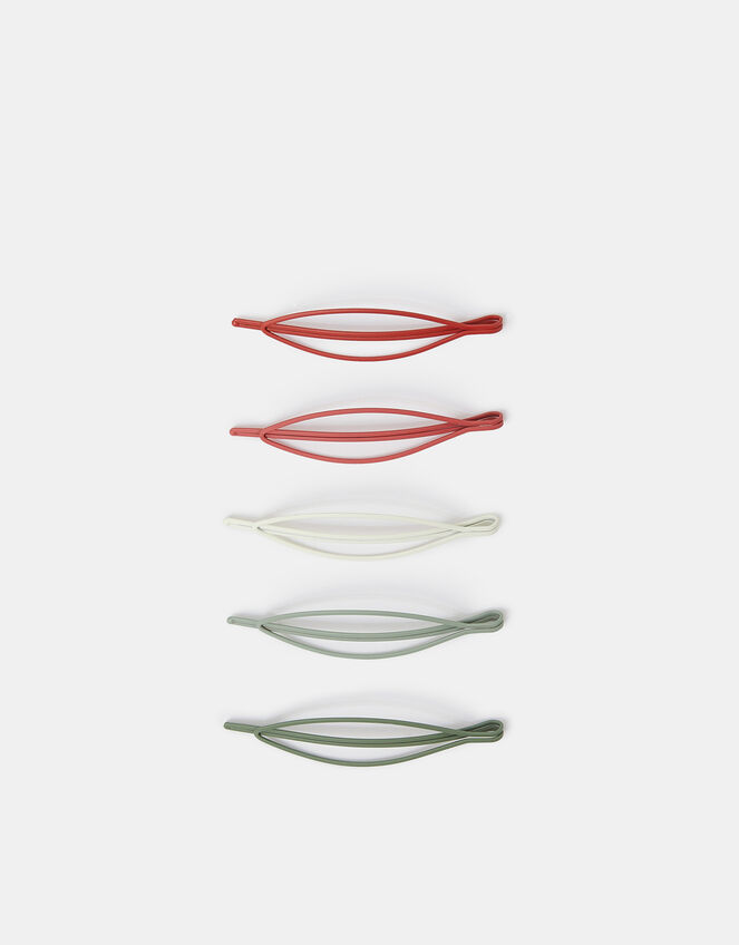 5-Pack Oval Hair Slides, , large