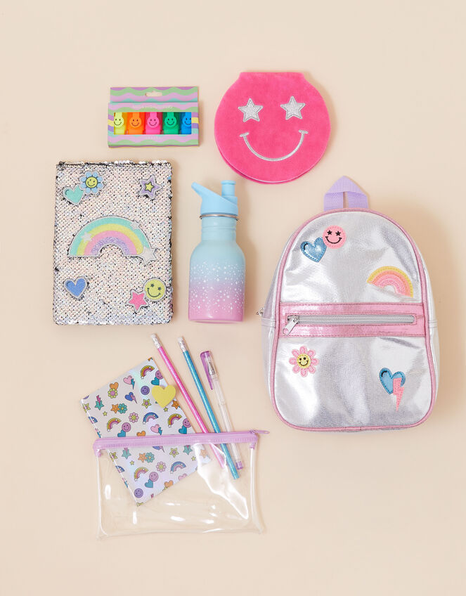 Girls Smiley Face Stationery Set, , large
