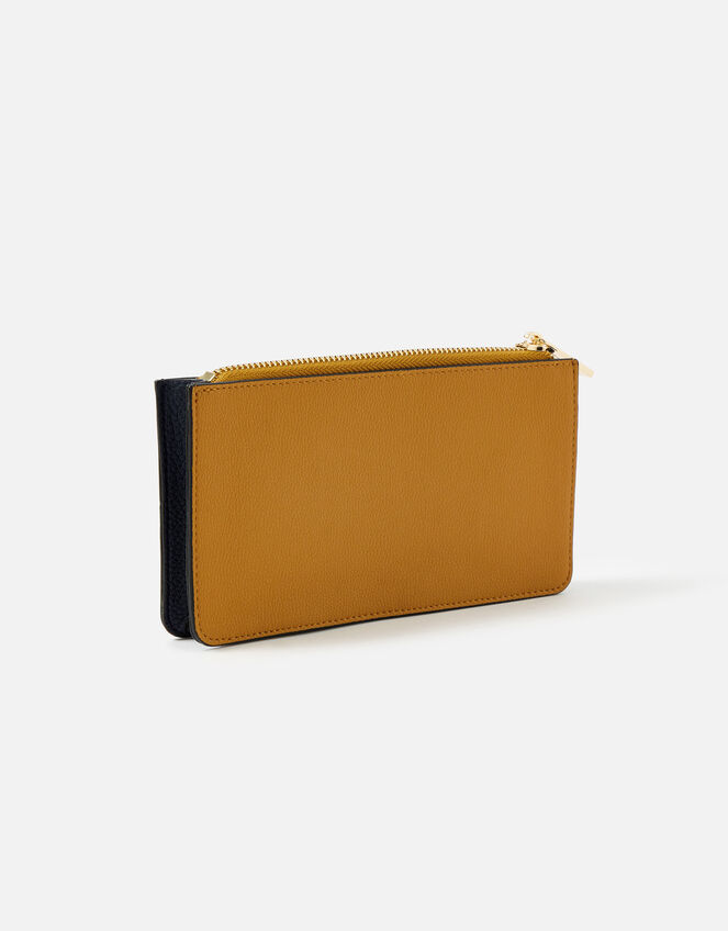 Front Pocket Zip Purse, Yellow (OCHRE), large