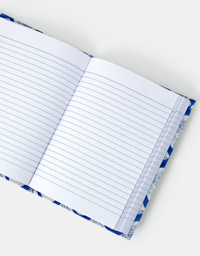 Dandelion Print Initial Notebook, Blue (BLUE), large