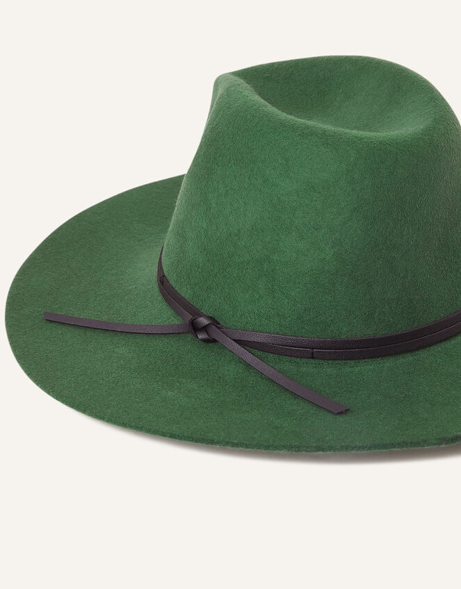 Wool Fedora, Green (GREEN), large
