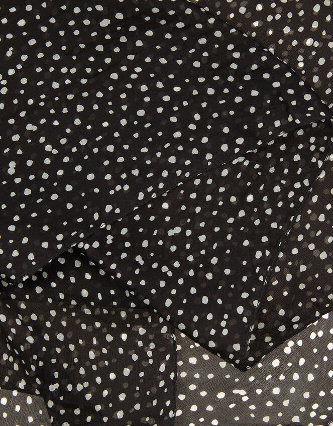 Polka Dot Scarf in Pure Silk, , large