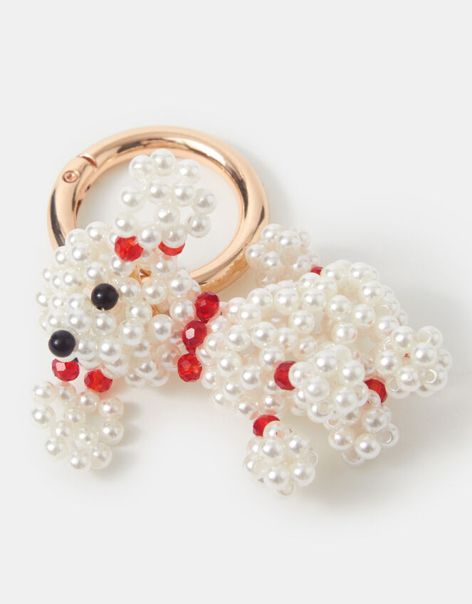 Beaded Poodle Bag Charm, , large