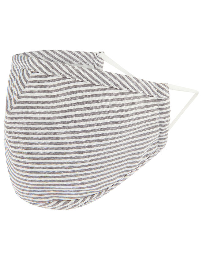 3D Face Covering with Pocket in Pure Cotton, Multi (DARKS-MULTI), large