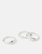 3-Pack Molten Rings , Silver (SILVER), large