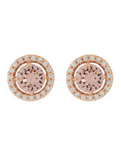 Halo Stud Earrings with Swarovski® Crystals, , large