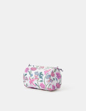 Medium Floral Print Quilted Make Up Bag, , large