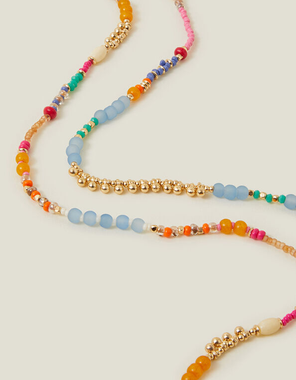 Layered Beaded Necklace, , large