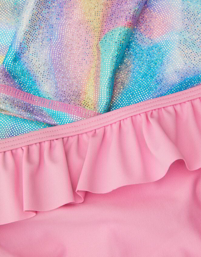 Girls Ombr&eacute; Rash Vest Swim Set, Multi (PASTEL MULTI), large