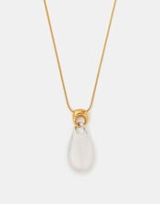 Stainless Steel Mixed Metal Pendant Necklace, , large