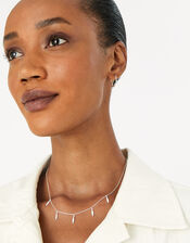 Pave Droplet Necklace, , large