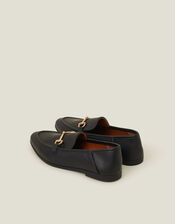 Metal Bar Loafers, Black (BLACK), large